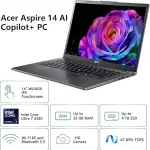 acer 2026 Aspire AI Laptop for Business & Creators | Intel Core Ultra 7 258V, 32GB RAM, 1TB SSD, 14" FHD Touchscreen