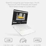 HP 14 Laptop, Intel Celeron N4020, 4 GB RAM, 64 GB Storage, 14-inch Micro-edge HD Display, Windows 11 Home, Thin & Portable