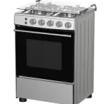 Hisense 60cm 4 Burners Full Gas Cooker with Gas Oven, Auto Ignition – Silver (HFG60121X) - Multicolor
