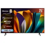 Hisense 75 Inch UHD 4K VIDAA Smart TV With 4K AI Upscaler Dolby Vision (3YR WRNTY)