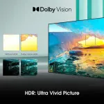 Hisense 55 Inch Smart TV 4K UHD LCD Dolby Vision, Natural Colour Enhancer,VIDAA, Youtube, Netflix, and WiFi -Black