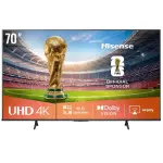 Hisense 70" Inch Smart 4K Ultra HD Smart Tv Inbuilt WIFI - Black