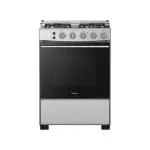 Hisense 50*50 4 Gas Burners, Full Gas Cooker with Gas Oven, Auto Ignition – Silver