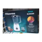 Hisense Electric Blender For Juice / 1.5L Jar Blender/ 500W/ Stainless steel Blades / 2 Speed Control With Plus - white - H15TBWSES1A