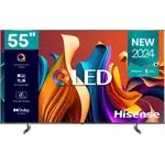 Hisense 55 Inch QLED 4K Smart TV - Black